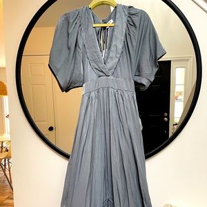 Vici Collection - Seafoam Season Pocketed Tiered Maxi Dress